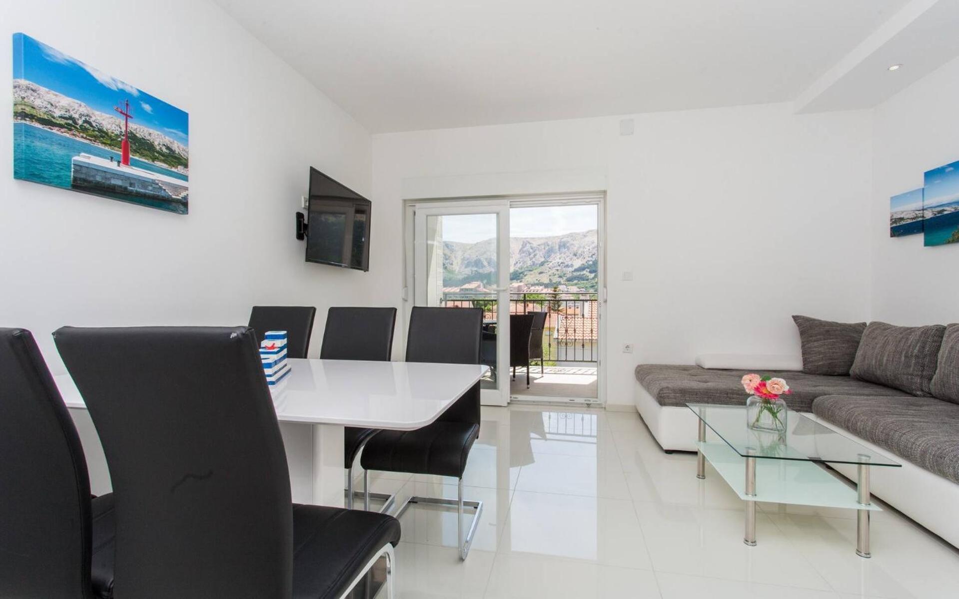 Apartments Bernardeta 1 バスカ エクステリア 写真